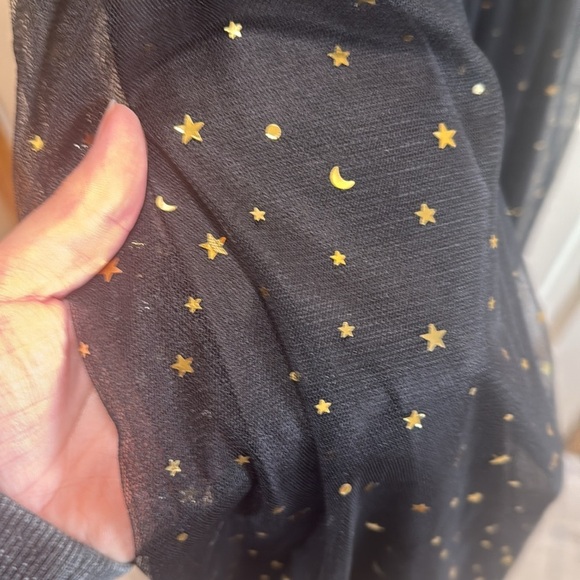 ModCloth Hell Bunny Infinity 50’s Elegant Black and Gold Vintage Style Dress XS - Picture 5 of 9